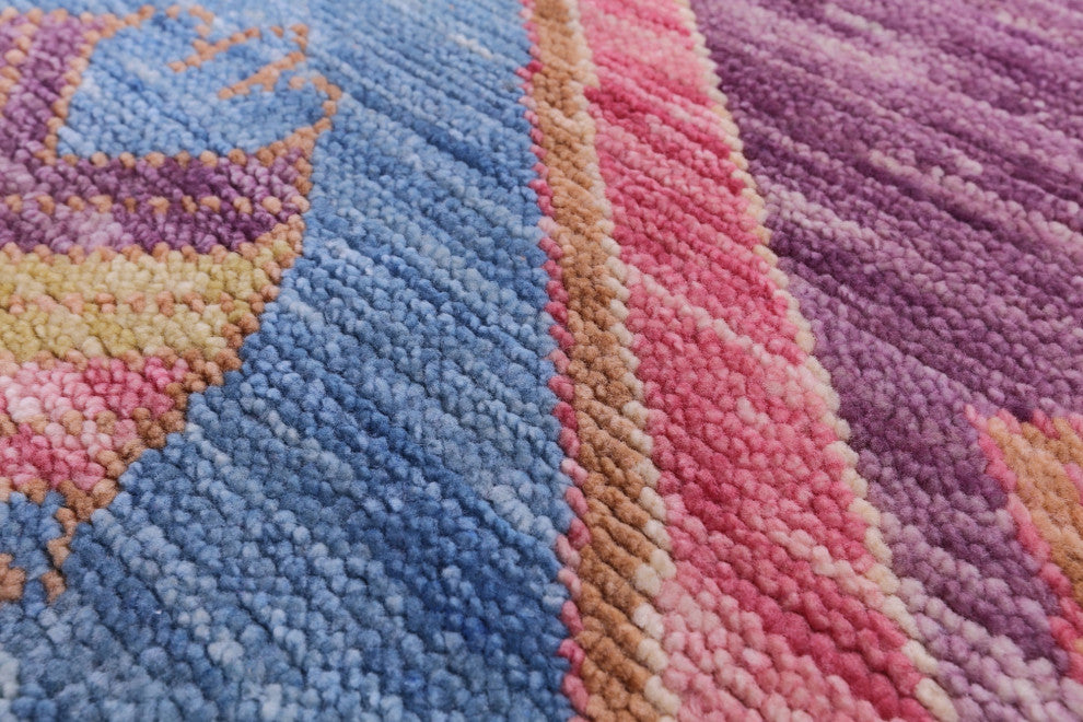 Hand-Knotted Moroccan Wool Rug 8' 4" X 9' 10" - Q15410