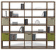 Block Modern Modular Add-On Expansion Shelves, Natural Walnut