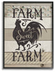 Farm Sweet Farm Rustic Rooster, 11"x14", Framed Giclee Texturized Art