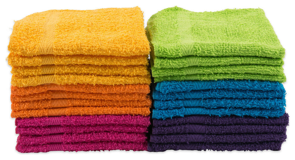 Brights Washcloth Set of 24