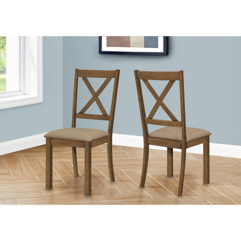 Dining Chair, Set Of 2, Side, Upholstered, Kitchen, Dining Room