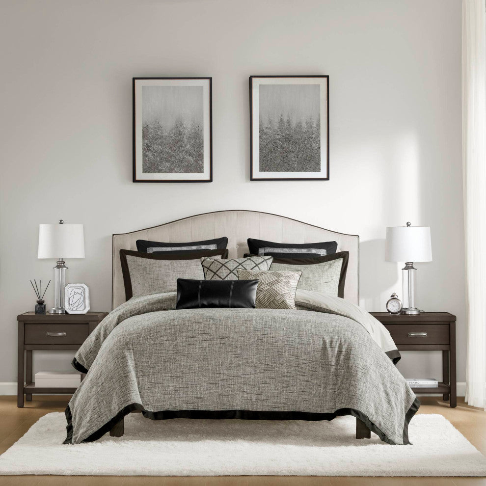 Madison Park Signature Reed Comforter Set, Gray