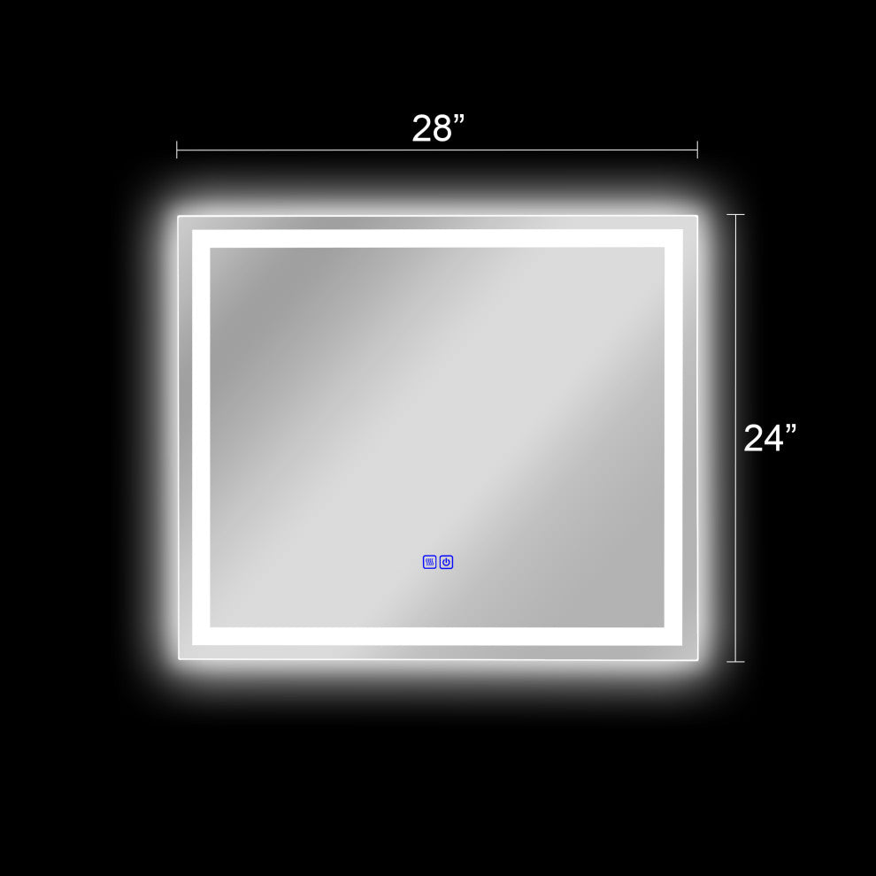 SPECULO Back Lit LED Mirror 6000K Daylight White, 28"