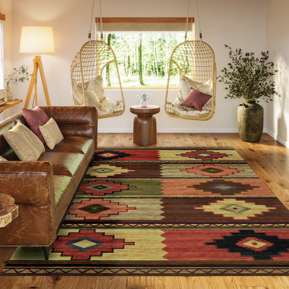 Indoor/Outdoor Phoenix PH1 Canyon Machine Washable 8' x 10' Rug