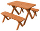 Pressure Treated Pine Cross Leg Picnic Table with Benches