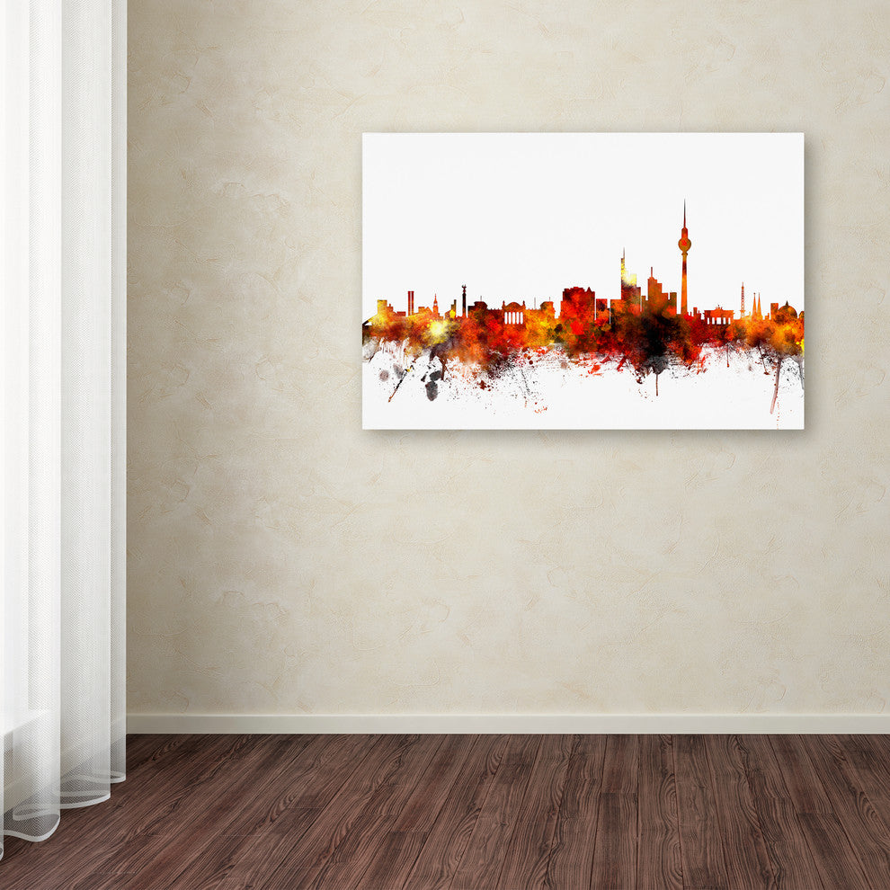 "Berlin, Germany Skyline II" Canvas Art by Michael Tompsett