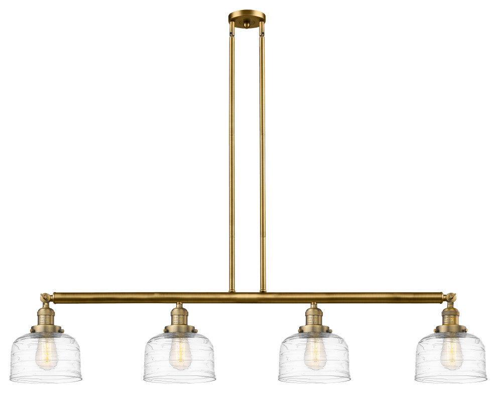 INNOVATIONS 214-BB-G713-LED 4-Light Island Light Brushed Brass