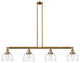 INNOVATIONS 214-BB-G713-LED 4-Light Island Light Brushed Brass