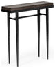 Wick 30" Console Table, Black Finish, Maple Espresso Accents