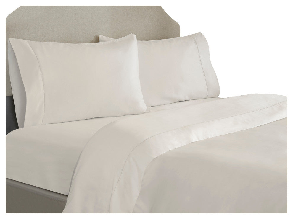 Pointehaven 525TC Long Staple Cotton sheet set, Ivory Pearl, Cal King