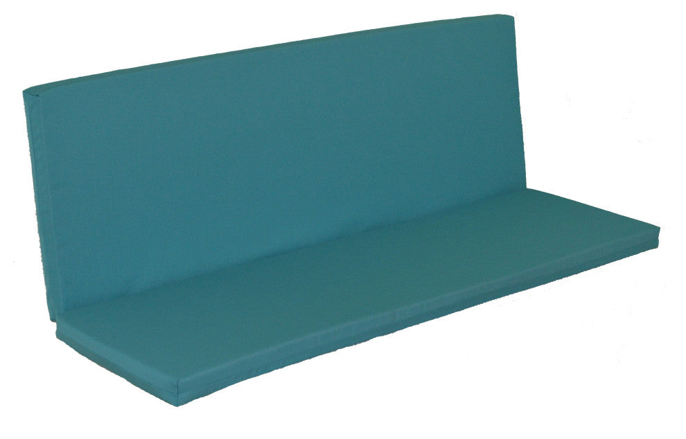 Full Bench Cushion, Aqua, 6 Foot