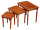 Set of 3 nesting tables, Oak