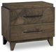 Modus Broderick 4pc King Panel Bedroom Set in Wild Oats Brown
