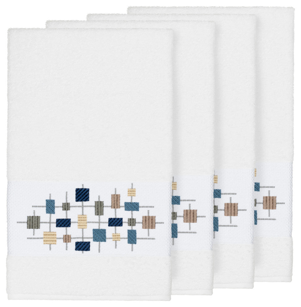 Khloe 4 Piece Embellished Bath Towel Set