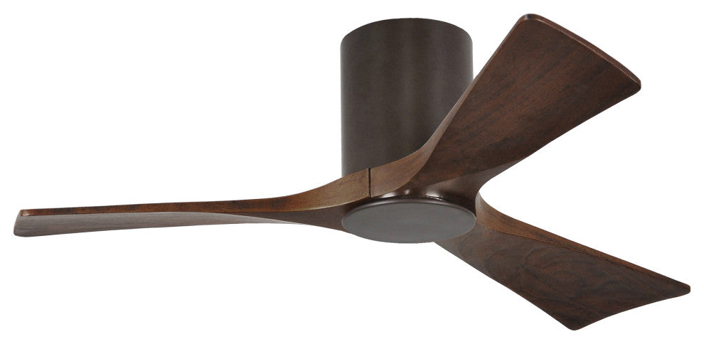 Irene HLK 3 Blade Hugger Paddle Fan with Light Kit, Textured Bronze, 42"