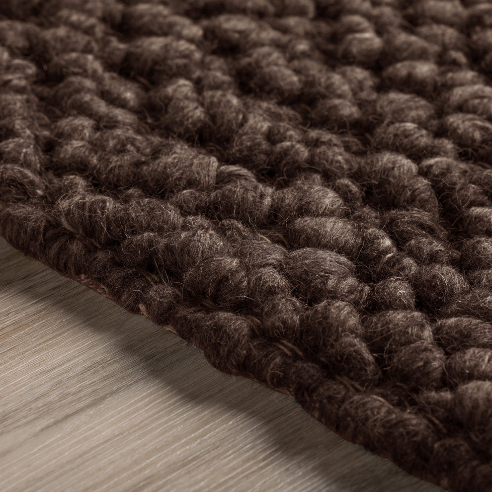 Gorbea GR1 Chocolate 6' x 6' Square Rug