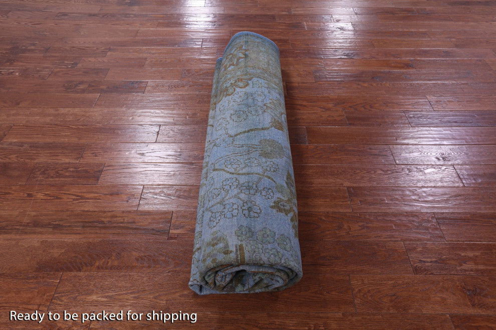 Overdyed Full Pile Handmade Wool Rug 9' 3" X 11' 9" - WR2526