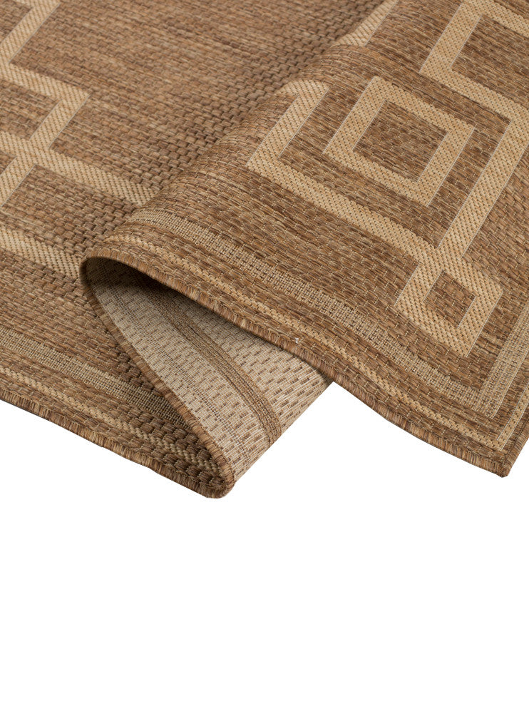 Outdoor Collection Oriental Area Rug - UV Safe Rug, Neutral, 7'10"x10'