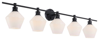 Elegant Lighting LD2325 Gene 5 Light 47"W Vanity Light - Brass