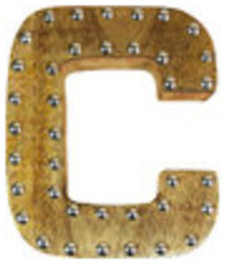 Handmade Eco-Friendly Wall Decor Alphabet Letter Block, 1.3x7.8x6.6
