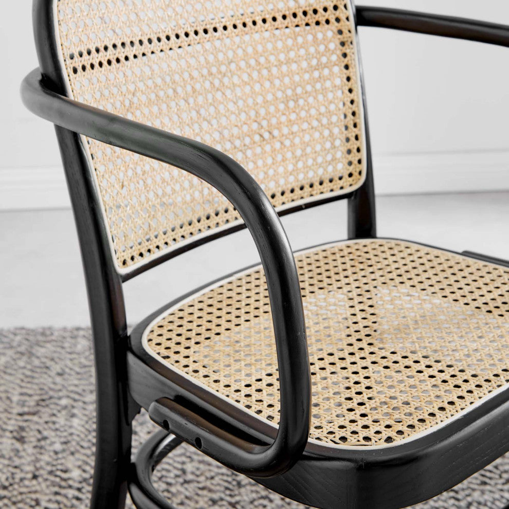 Winona Wood Dining Chair Set of 2, Black