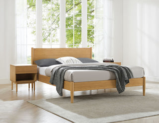 Ria Queen Platform Bed, Caramelized