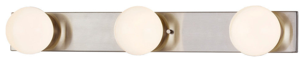 Luna 3-Light LED Bath Bar FSN-4043-CLOP-NCKL, Brushed Nickel