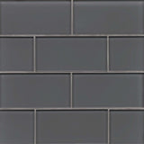 3"x6" Hamptons Glass Subway Tile, Pelican