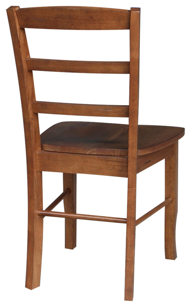 Set of Two Madrid Chairs, Distressed Oak