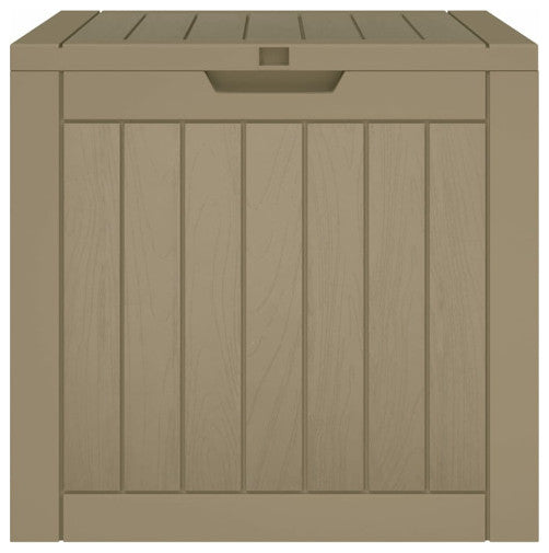 vidaXL Outdoor Storage Box Patio Furniture Blanket Box Gray Polypropylene