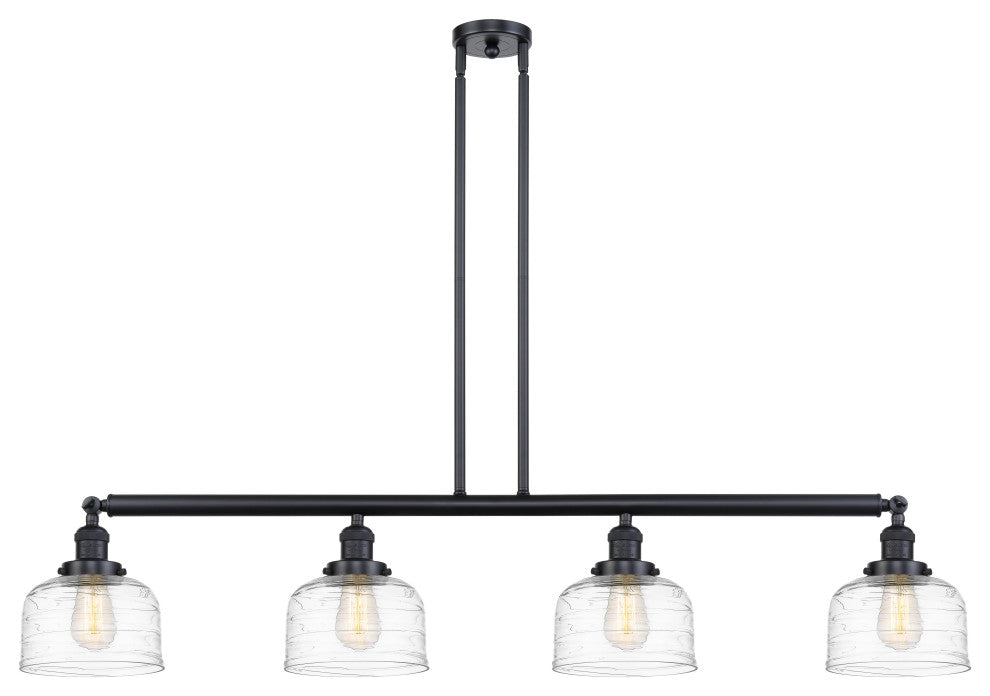 INNOVATIONS 214-BK-G713-LED 4-Light Island Light Matte Black