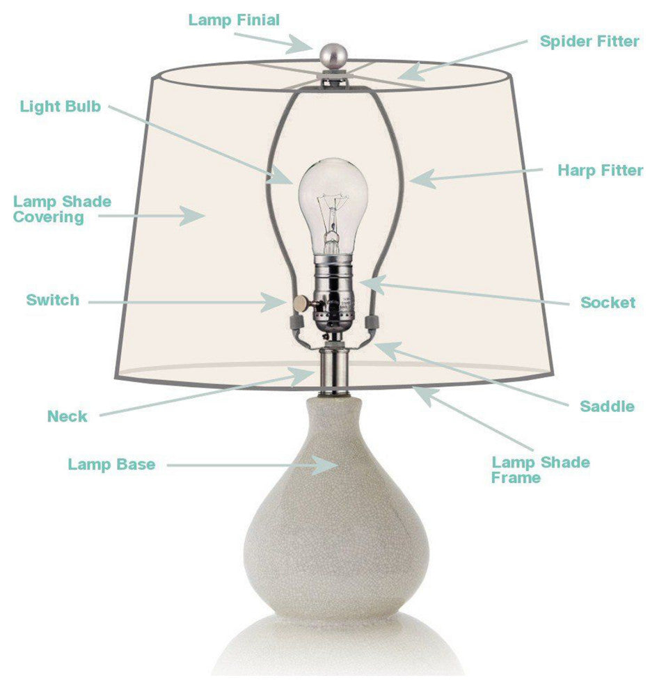 16" Suede Hardback Lamp Shade, Gray