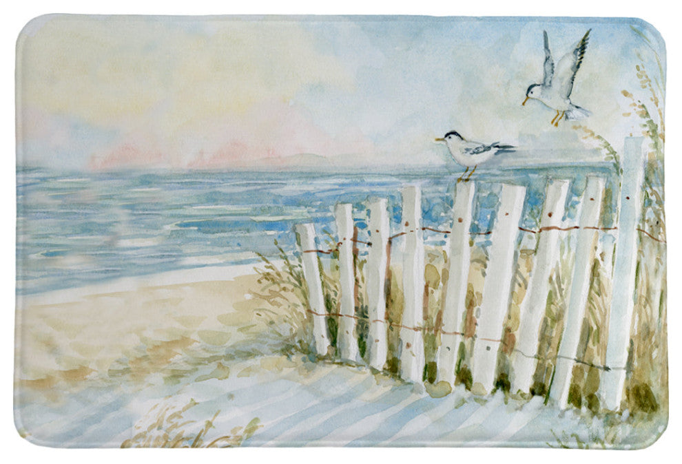 Laural Home Coastal Sanctuary Dunes Memory Foam Rug