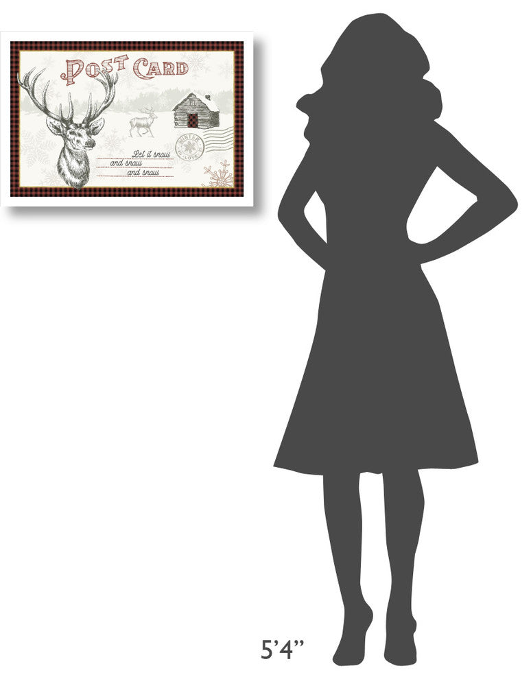 "Winter Reindeer I" Digital Paper Print by Sue Schlabach, 26"x18"