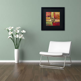 'Round and Round' Matted Framed Canvas Art by Ricardo Tapia