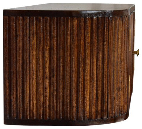 Artisan Furniture Solid Wood Chunky Chestnut Floating Bedside