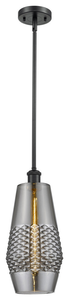 Innovations 516-1S-BK-G683-7-LED 1-Light Mini Pendant, Matte Black