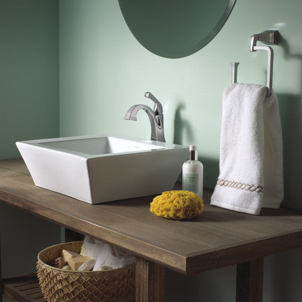 Delta Dryden Single Handle Vessel Bathroom Faucet, Chrome, 751-DST