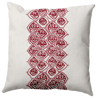Reverse Stack Pillow, Red, 16"x16"