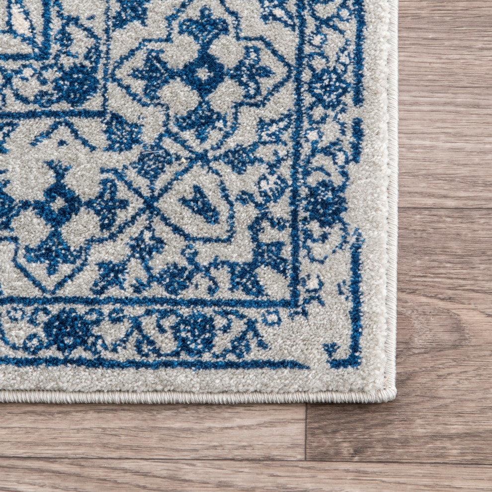Nuloom Vintage Odell Traditional Transitional Area Rug, Brown 6'7"x9'