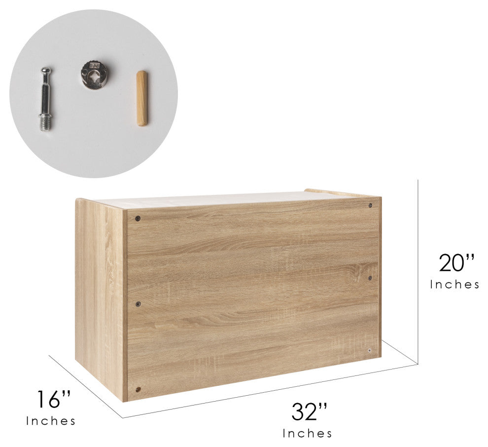 American Art Decor Grey Shoe Rack Bench Storage Unit