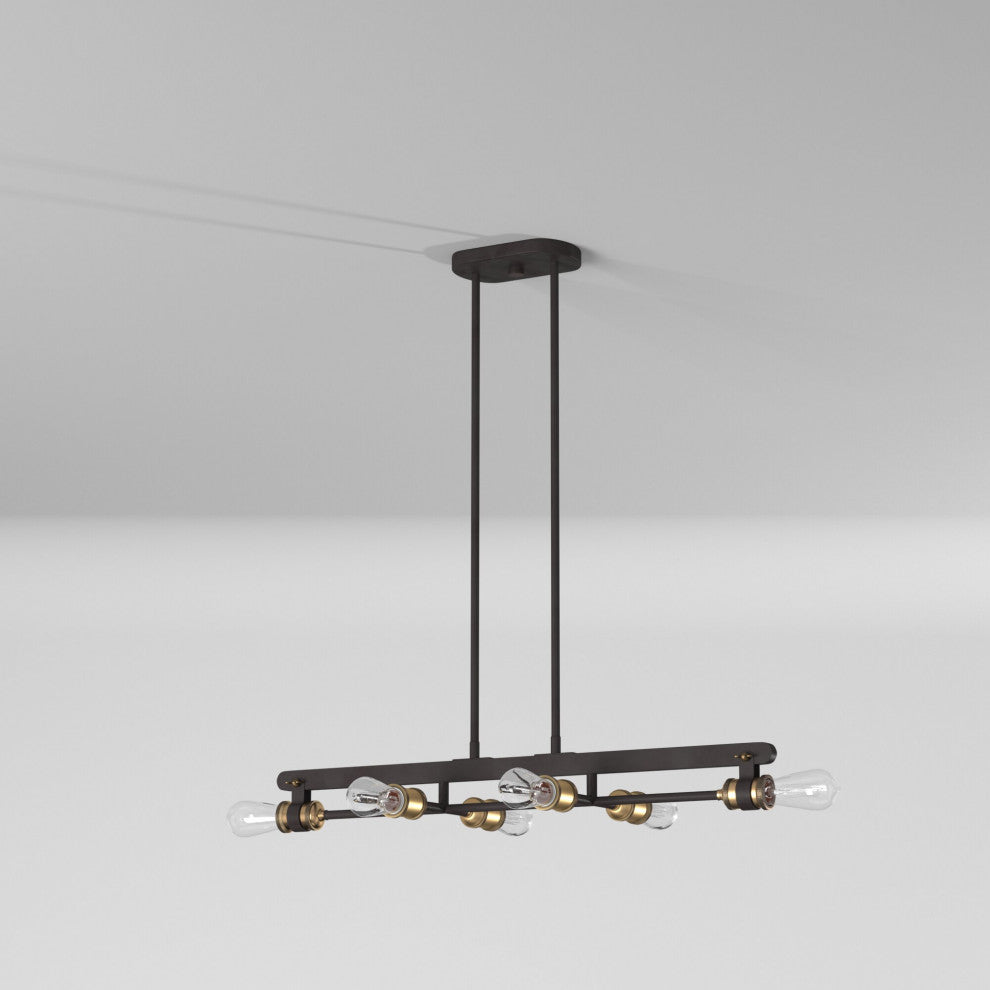 Miles 6-Light Chandelier, Vintage Bronze