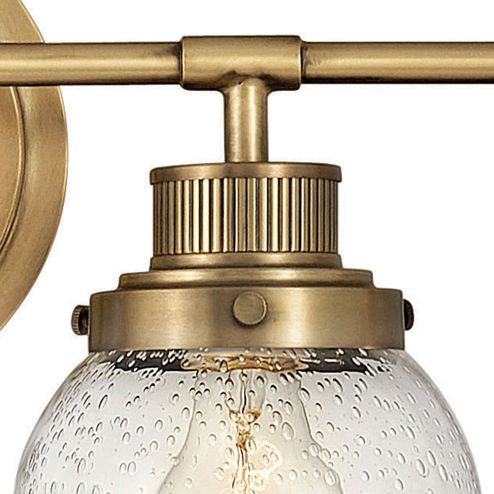 Hinkley Poppy Large Four Light Vanity, Heritage Brass
