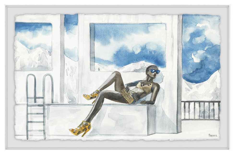 "Yellow Is Summer" Framed Painting Print, 30"x20"