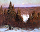 Clark G Voorhees December Moonrise, Gallery Wrapped Canvas Print, 21"x28"