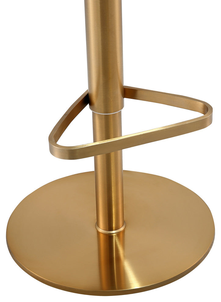 Astro Malachite Green and Gold Adjustable Stool
