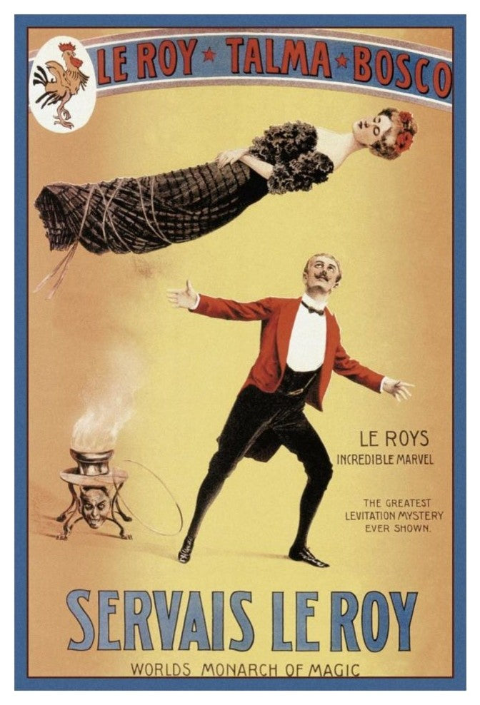 "Magicians: Servais LeRoy: World's Monarch of Magic" Print, 14"x20"