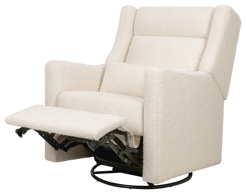 Kiwi Plus Power Glider Recliner w/ Power Headrest, Performance Ivory Boucle