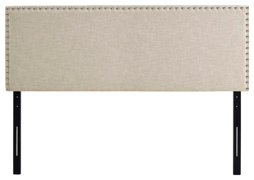 Modway Phoebe King Upholstered Fabric Headboard Beige