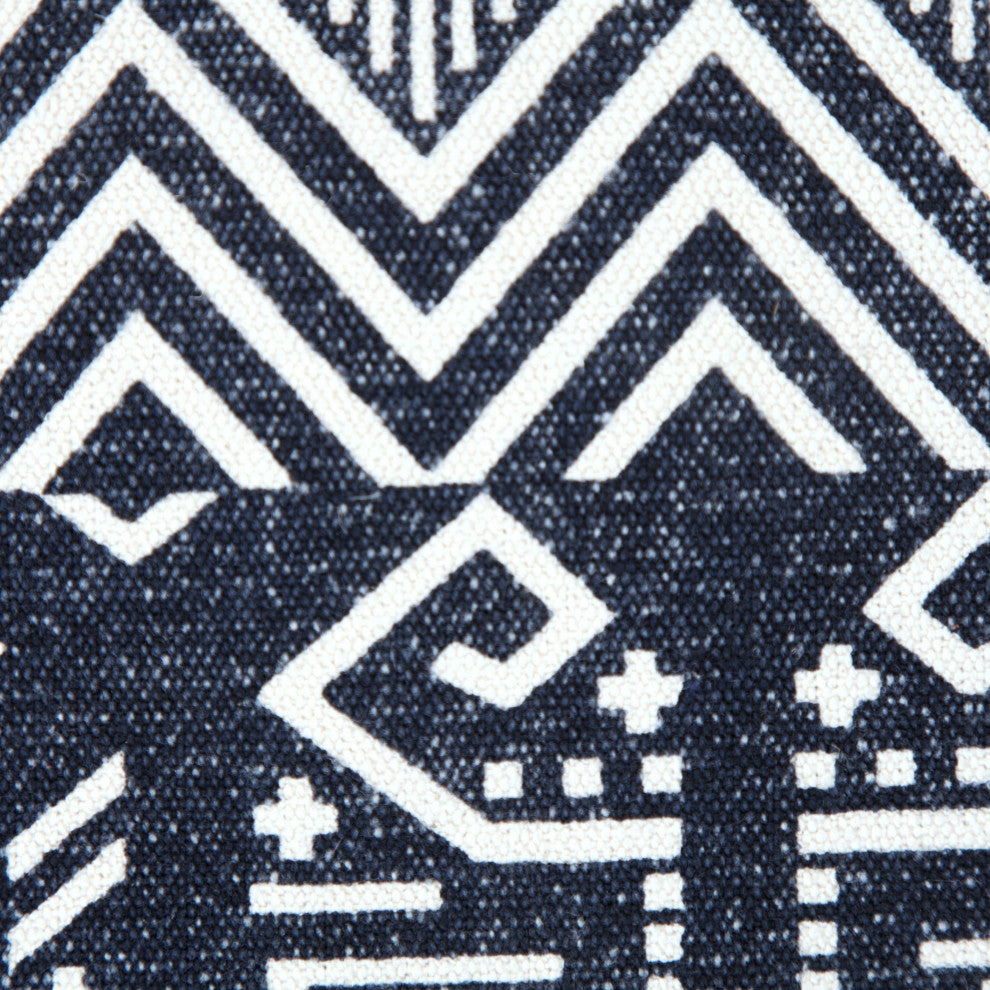 Simple Southwestern Traditional Tribal Pouf Ottoman